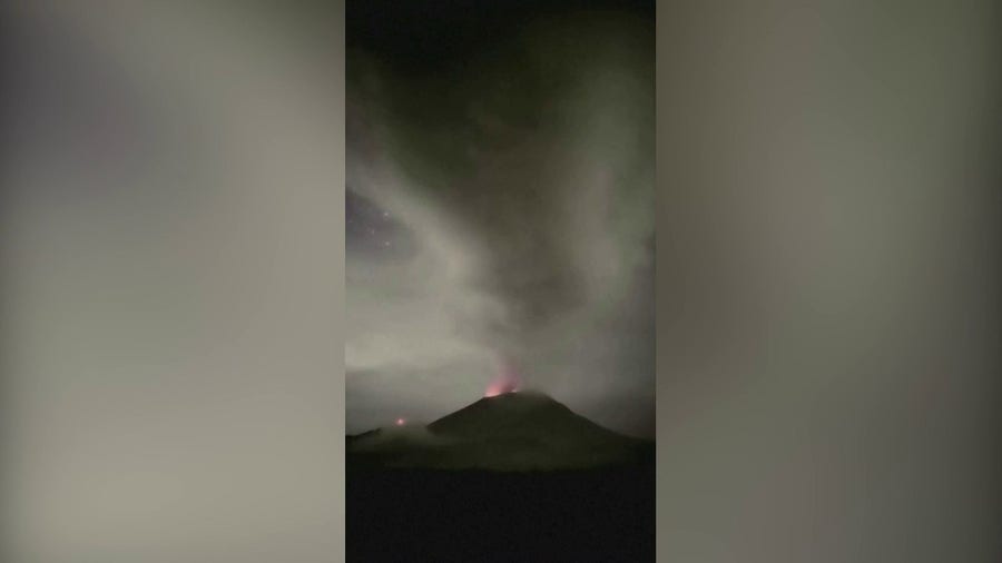 Watch: Timelapse video shows smoke, ash spewing from Mexico's Popocatépetl volcano