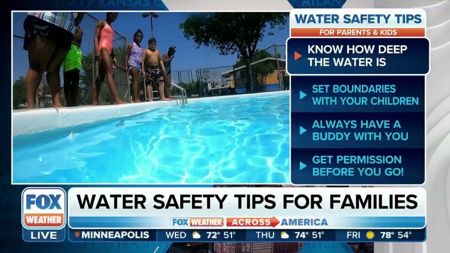 Children water safety at beaches and pools 