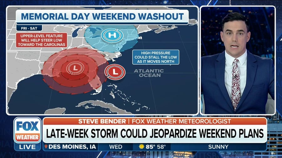 FOX Weather monitors potential for tropical development near Memorial Day Weekend