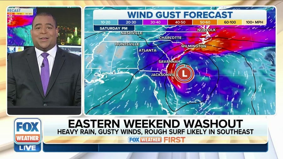 Eastern weekend washout to soak Carolinas through Memorial Day