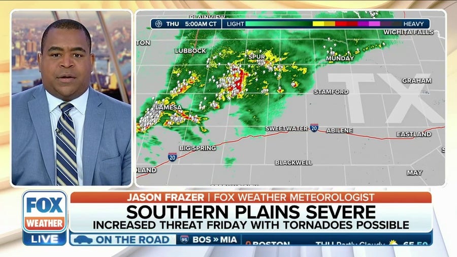 Severe storm threat looms for Southern Plains on Friday