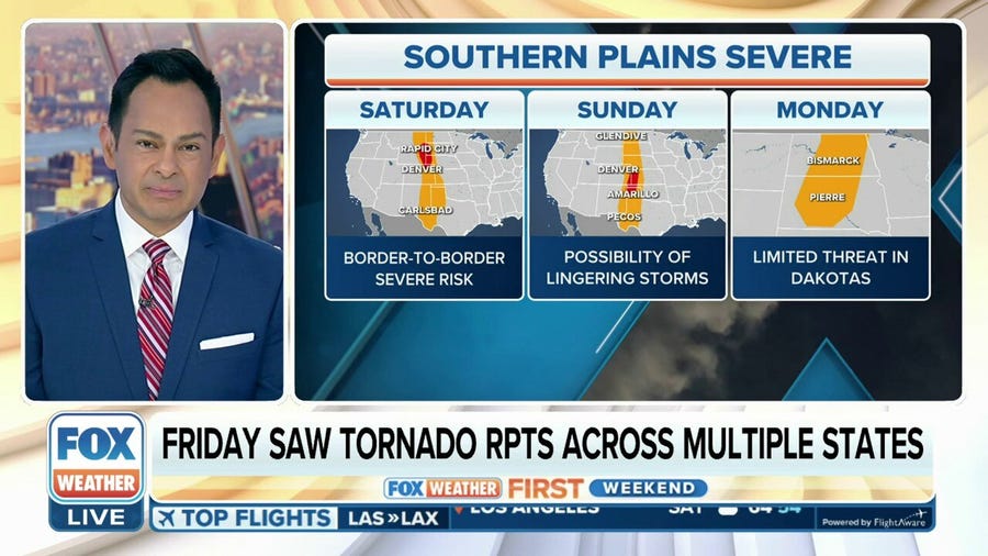 Severe weather threat stretches from Montana to Texas a stubborn stormy pattern locks in