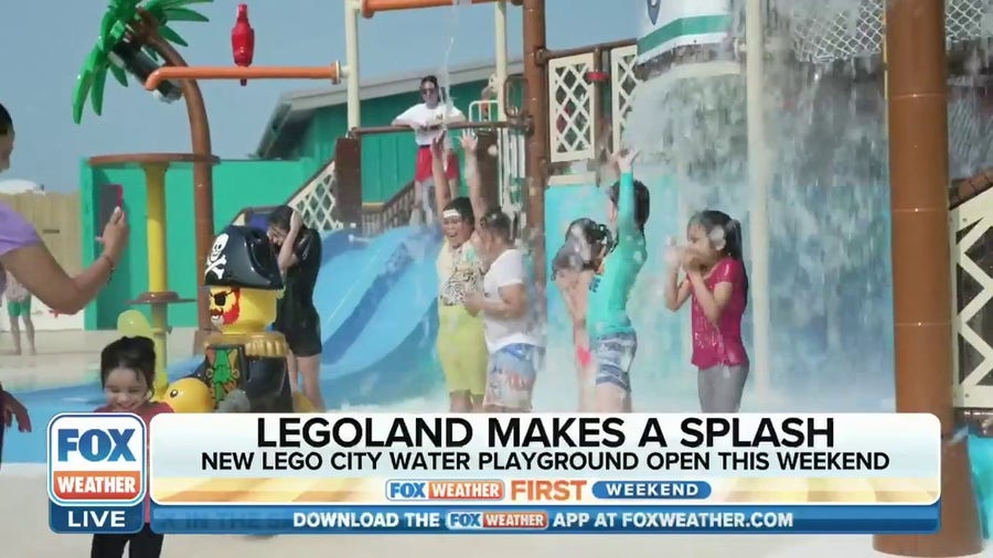 Beat the heat at New York's LEGO City Water Playground