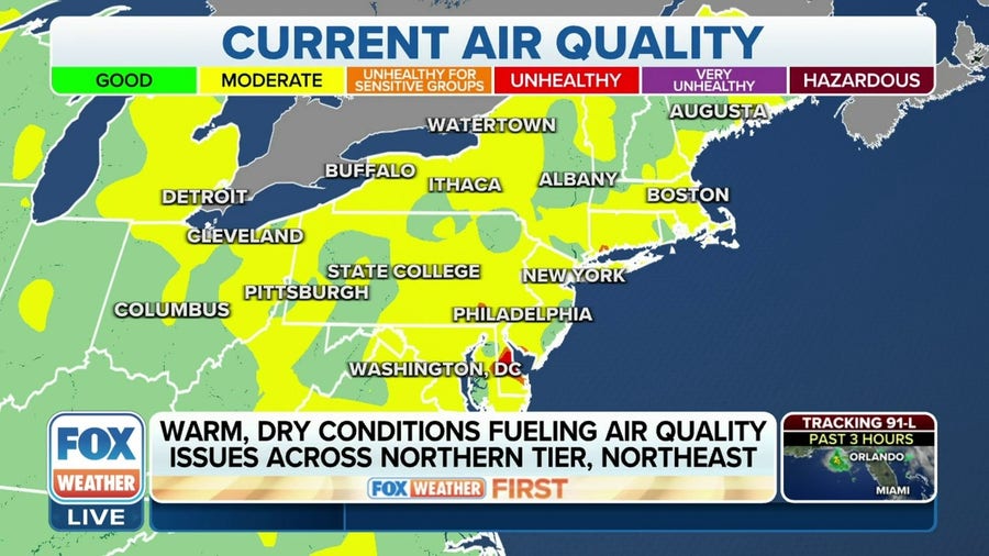 Canadian wildfire smoke fueling air quality issues in the Northeast