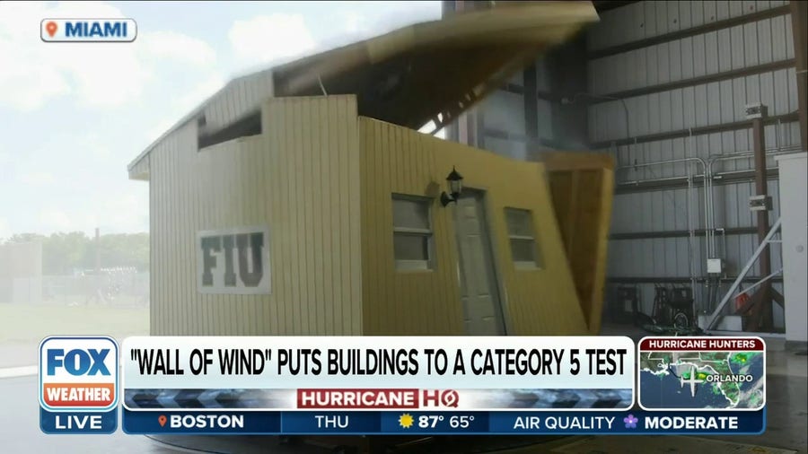 'Wall of Wind' hurricane facility puts buildings through Category 5 test