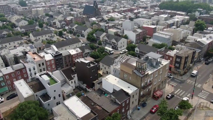 Watch: Drone video shows haze settling over Philadelphia