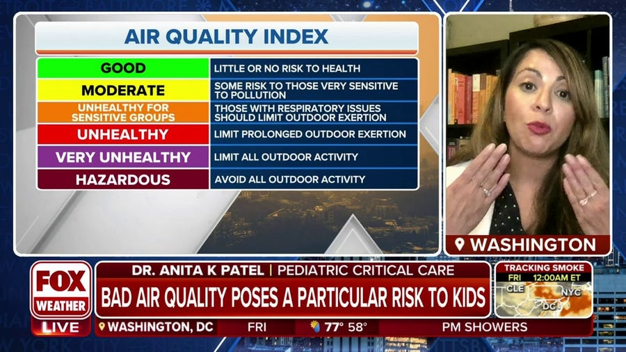 Poor air quality poses a risk to children