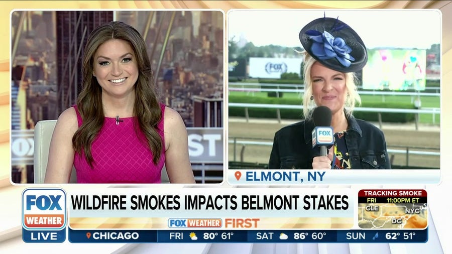 Canadian wildfire smoke impacts Belmont Stakes in New York