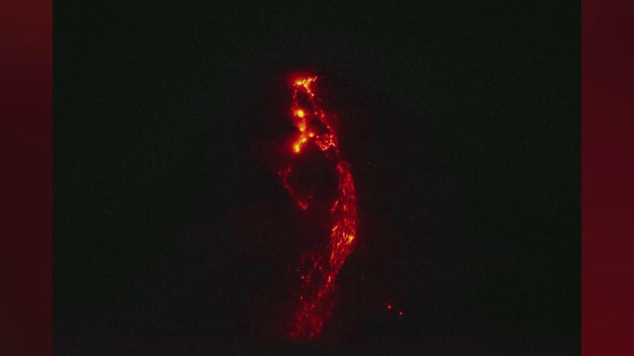 Watch: Lava flows from the Mayon Volcano in the Philippines