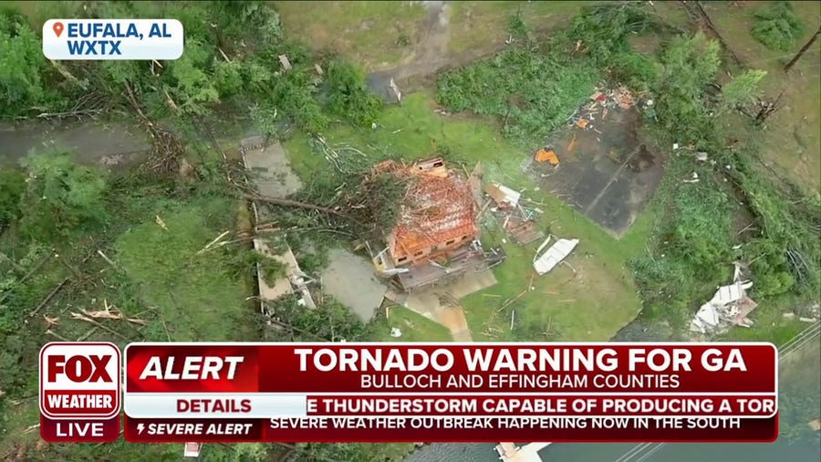 Aerial video: Alabama possible tornado damage