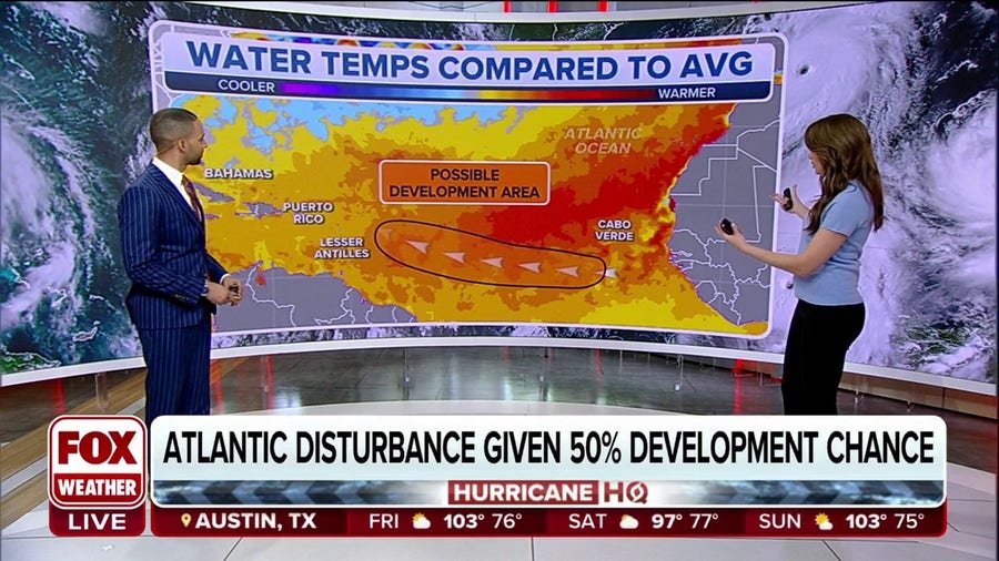 Chances of development for Atlantic disturbance increasing
