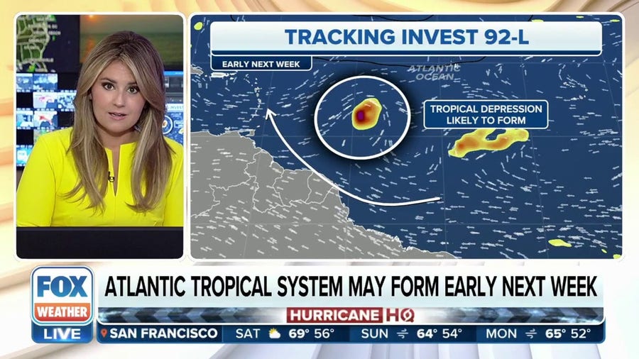 Atlantic tropical system may form early next week
