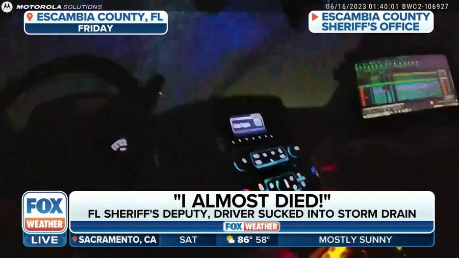 Florida sheriff's deputy, driver sucked into storm drain