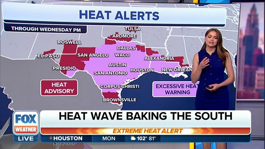 Dangerous heat wave continues baking the South