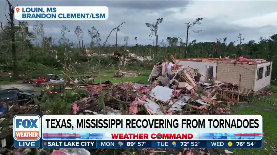 Texas and Mississippi recovering from deadly tornadoes