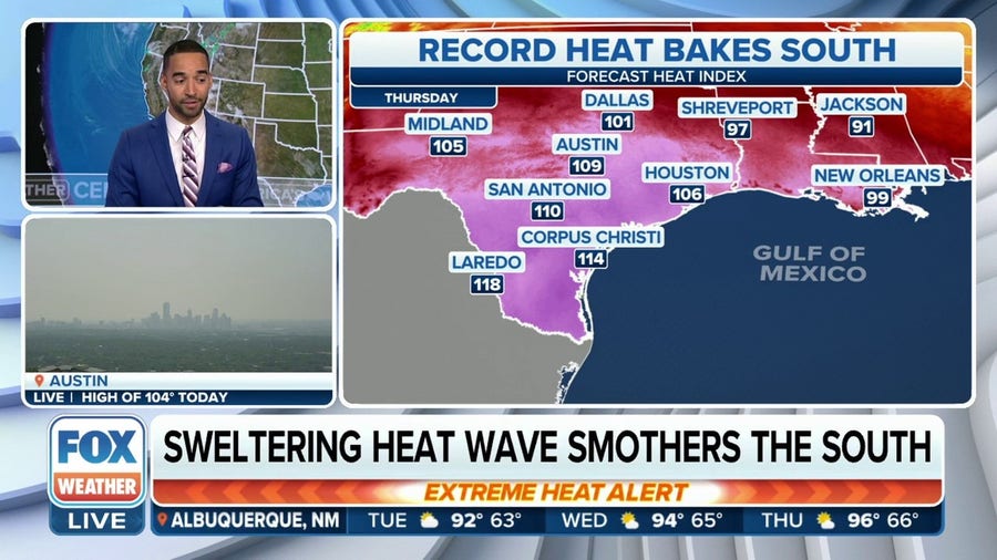 Sweltering heat wave across the South continues