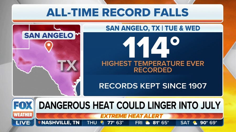 Dangerous heat wave in Texas could continue into July
