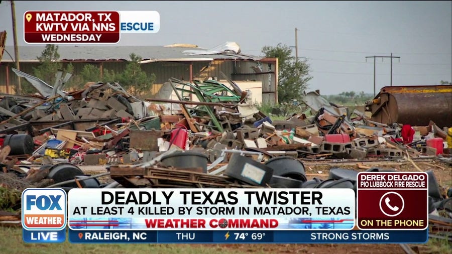 Daylight reveals scope of devastation after deadly tornado tears through Matador, Texas
