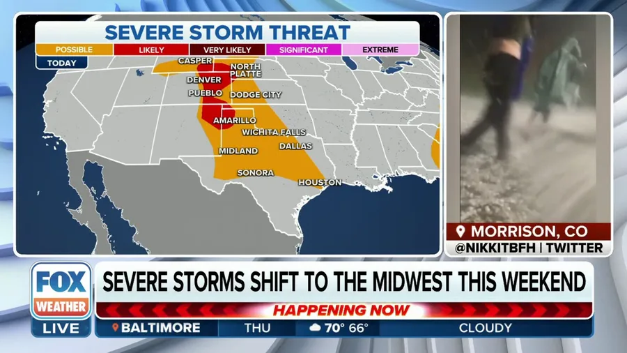 Severe weather threatens Denver area, western Plains on Thursday