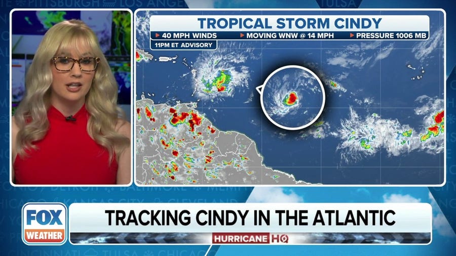 Tropical Storm Cindy forms in the Atlantic