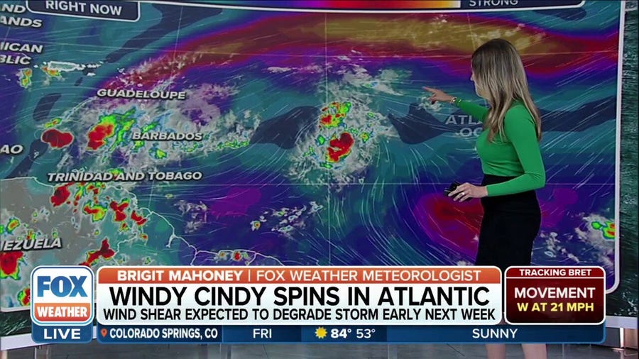 Tropical Storm Cindy maintains strength on heels of Bret
