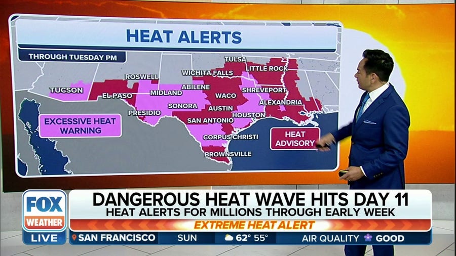 Dangerous heat to expand into the Southwest