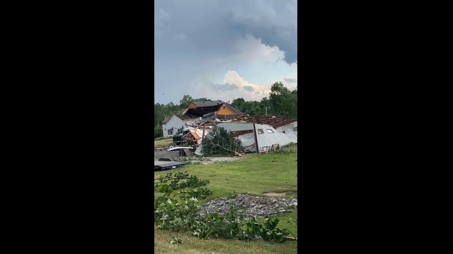 Severe storm damage seen in Greenwood, Indiana