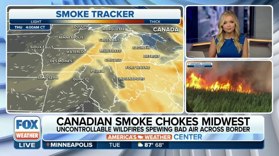 Chicago air quality ranks worst in world due to Canadian wildfire smoke