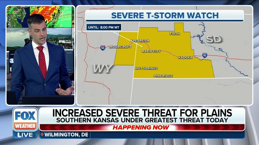 Plains face increased threat for severe weather