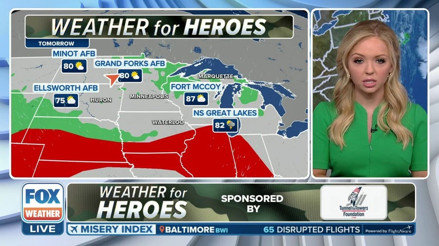 FOX Weather: Weather for Heroes forecast for 6/28