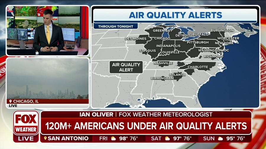More than 120 million Americans under air quality alerts