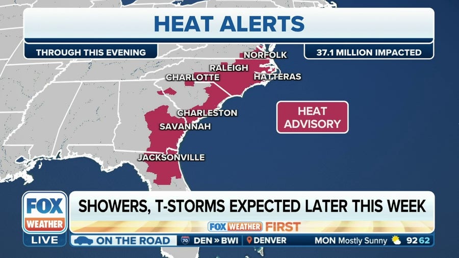 Excessive heat releases grip on Texas, shifts to Southeast through July 4th