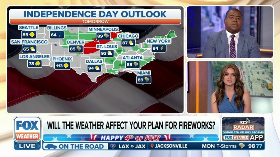 Nature's fireworks could light up sky, ruining Independence Day plans for millions