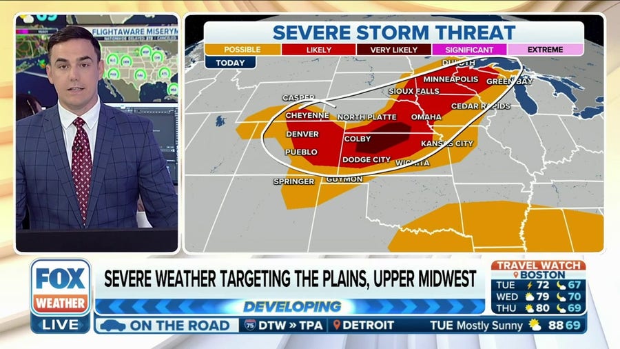 Severe weather threat covers 14 million for 4th of July