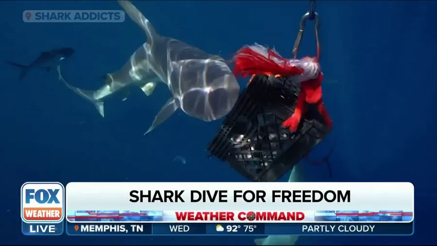 Shark 'Dive for Freedom' honors veterans on July 4th with thrill of a lifetime