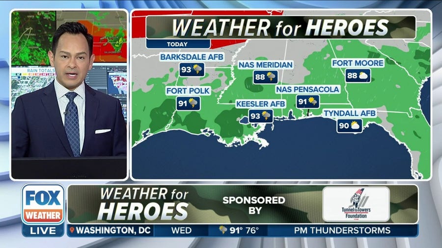 FOX Weather: Weather for Heroes forecast for 7/5