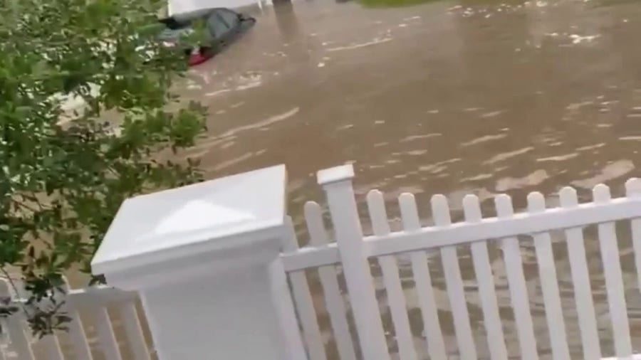 Homes flooded in Orange County, NY