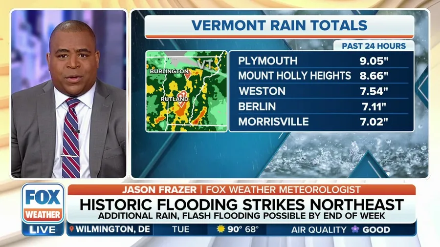 Historic flooding strikes Vermont with Flood Watches still in effect