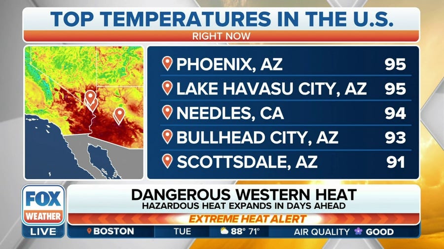 Dangerous stretch of heat worsens across the West
