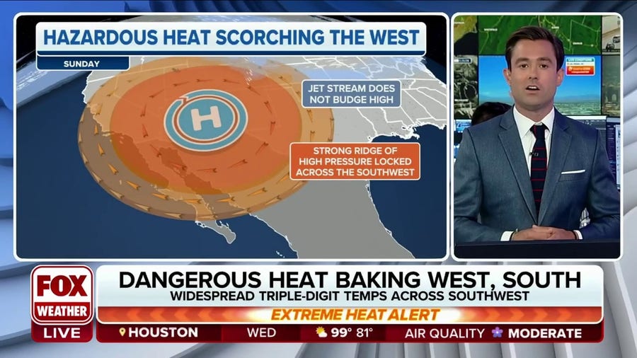 Dangerous heat wave continues baking southern US