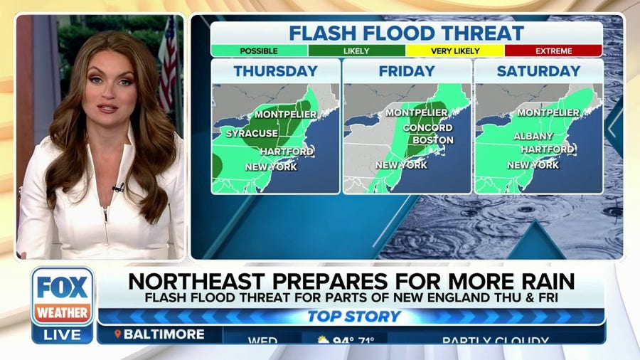 Northeast, New England braces for more rain and possible flooding