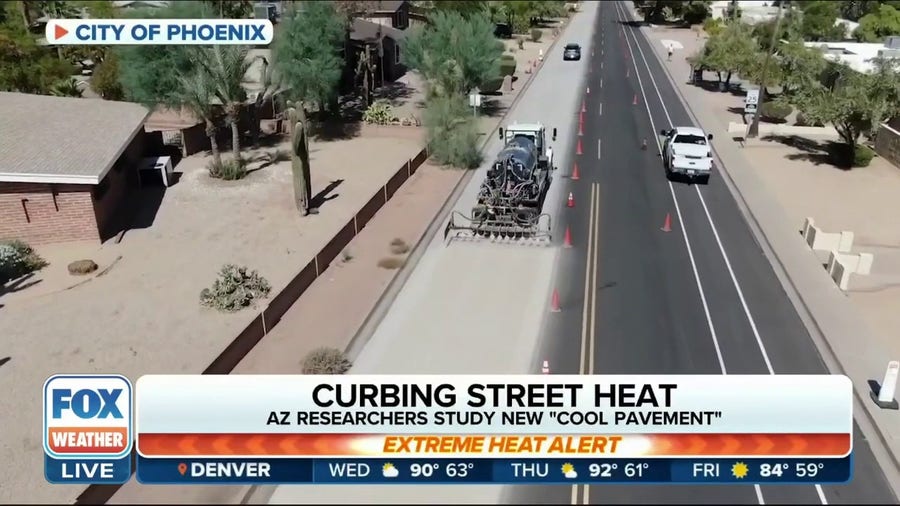 Arizona researchers trying to find ways to make Phoenix's streets cooler with new 'cool pavement'
