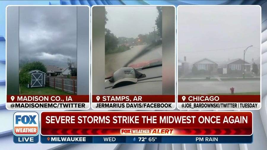 Severe Storms Strike The Midwest Once Again | Latest Weather Clips ...