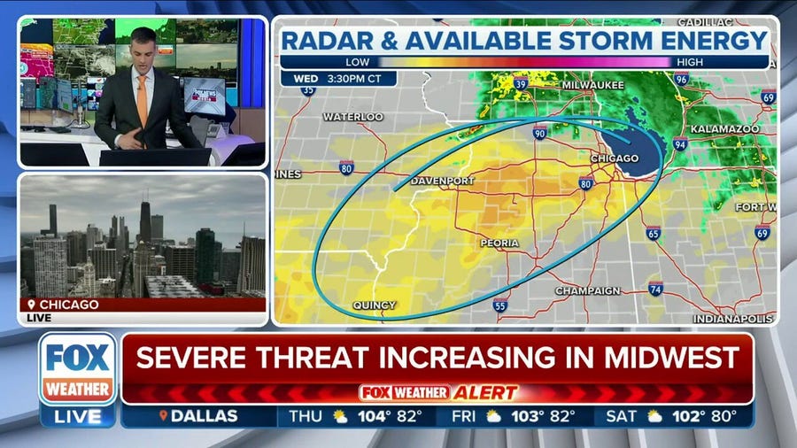 Tornado threat increases for Chicago area