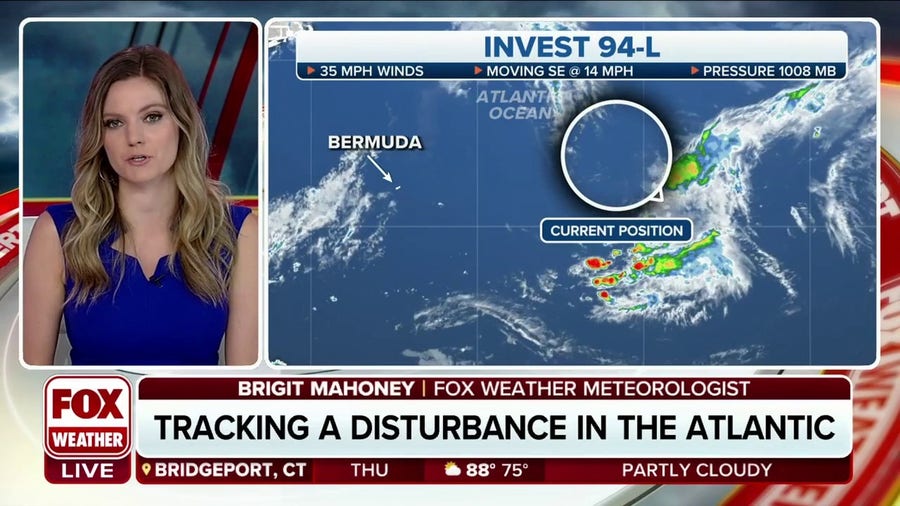 Invest 94L being tracked in Atlantic