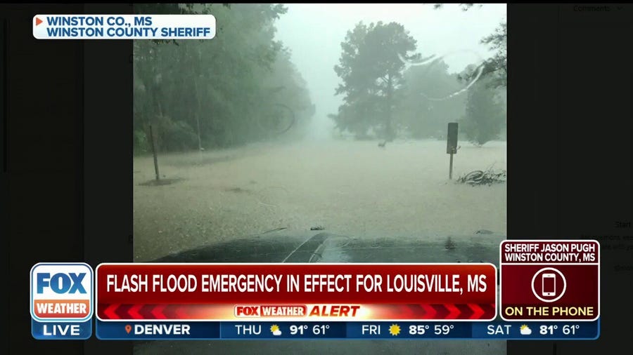 Winston County sheriff describes Flash Flood Emergency in Mississippi