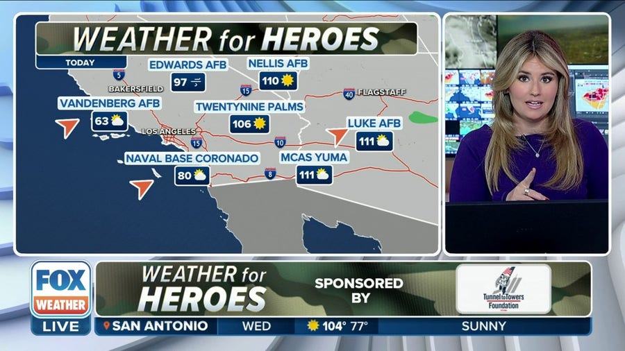 FOX Weather: Weather for Heroes forecast for 7/12