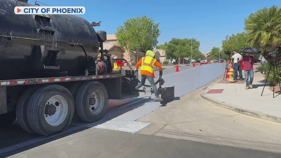 Phoenix unveiling new 'cool pavement' to combat scorching temps