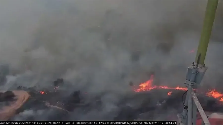 Time-lapse video of California's Rabbit Fire