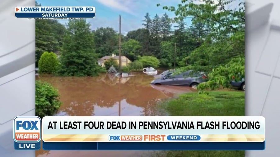At least 4 dead, 4 missing after Pennsylvania flash flooding